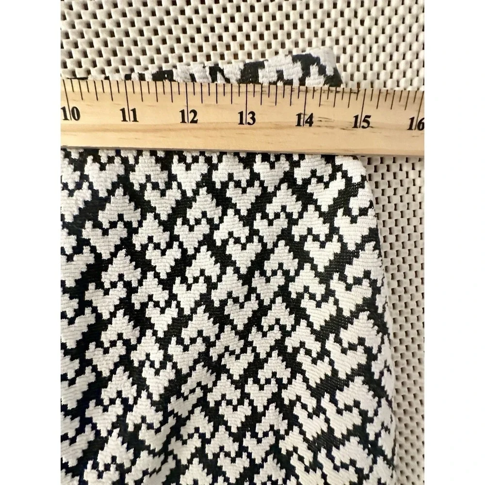 Republic Philosophy Pencil Skirt Straight Sz 6/8 Black/White Stretch Career Work